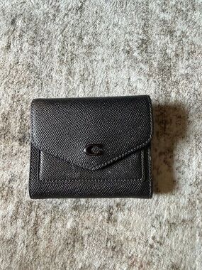 Coach Black Pebbled Leather Bifold Wallet